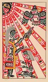 Tony Hunt, Baptism Mural #46/400, 1976, colour silkscreen on paper