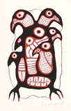 Norval Morrisseau, Totem Number One #31/50, 1974, colour silkscreen on paper
