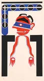 Joe David, Eats-Qwin #50/75, 1977, colour silkscreen on paper