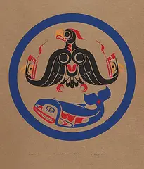 Ron Hamilton, Teetskin and Hayeetlik #50/75, 1977, colour silkscreen on paper