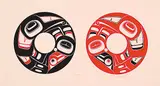 Robert Davidson, Butterflies #50/75, 1977, colour silkscreen on paper