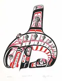 Roy James Hanuse, Killer Whale #50/75, 1978, colour silkscreen on paper