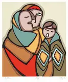 Daphne Odjig, Anthem #37/69, 1979, colour silkscreen on paper