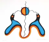 Clemence Wescoupe, Morning Birds #5/99, 1976, colour silkscreen on paper