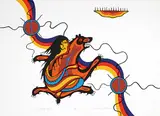 Clemence Wescoupe, Sacred Bear Beliefs #A.P., 1976, colour silkscreen on paper
