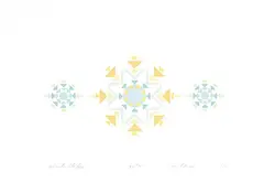 Leo Yerxa, Winter #25/75, 1978, colour silkscreen on paper