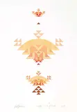 Leo Yerxa, Fall Golden #25/75, 1978, colour silkscreen on paper