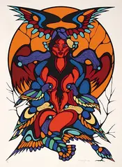Wayne Yerxa, The Love Birds #74/75, 1977, colour silkscreen on paper