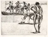 Ivan Eyre, Watcher #26/75, etching on paper