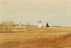 Joseph Ferenc Acs, Morinville, 1973, oil on wood board