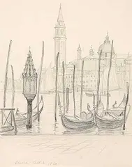 Caroline Armington, Venice, Oct. 4, 1930, 1930, graphite on paper
