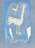 Georges Braque, Untitled - The Rooster - Frontispiece for Verve, 1952, colour lithograph on paper