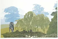 Christopher J. Finn, Passage Through the Garden #A/P, 1984, colour silkscreen on paper
