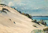 Arthur Nielson, Untitled - Dunes on the Beach, oil on canvas