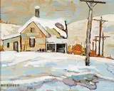 Keith Cornock Smith, Untitled - Winter Seclusion, oil on board