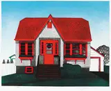 David Thauberger, Little Red #27/35, 1993, colour etching on paper