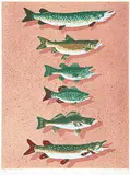 David Thauberger, Hook Link and Sinker #A/P, 1978, colour silkscreen on paper