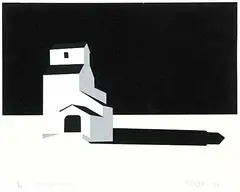 David Thauberger, McCaigais Print #A/P, 1980, flocked and coloured silkscreen on paper
