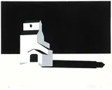 David Thauberger, McCaigais Print #A/P, 1980, flocked and coloured silkscreen on paper