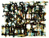 Anthony Thorn, Zohar, 1988, mixed media on wood panel