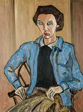 Barker Fairley, Adrianna Van Damm, 1958, oil on board