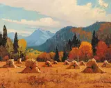 Roland Gissing, Autumn Near Bragg Creek