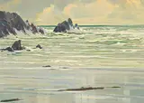 Alfred Crocker Leighton, The Breakers - Oregon Coast