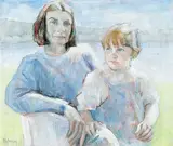 Elisabeth Kerfoot Stephanie by Myfanwy Pavelic, 1984, acrylic on canvas board, sold Apr 2010