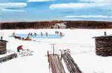 Allen Sapp, Parents Watching their Kids Playing Hockey