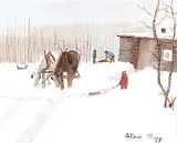 Allen Sapp, Getting Home for the Evening