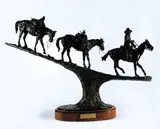 Clifton Roy Cheek, End of the Hunt #1/20, 1985, bronze sculpture