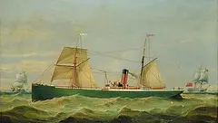 George Mears, Untitled - Portrait of the Ship Gozo, oil on canvas