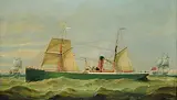 George Mears, Untitled - Portrait of the Ship Gozo, oil on canvas