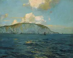 Julius Olsson, Summer Day [at the Needles] of the Isle of Wight, oil on canvas