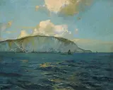 Julius Olsson, Summer Day [at the Needles] of the Isle of Wight, oil on canvas