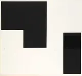 Guido Molinari, Quadriblanc #40/90, 1956, silkscreen on paper