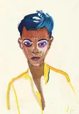Richard Mathew Ciccimarra, Portrait of Dominican, watercolour on paper