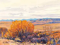 Bright Patch by William Duma, oil on canvas board, sold Apr 2010