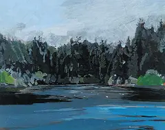 Glenn Edward Howarth, Upper Thetis, 1985, oil on wood panel