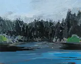 Glenn Edward Howarth, Upper Thetis, 1985, oil on wood panel