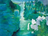 Thep Thavonsouk, Untitled - Imaginary Lilacs, 1995, oil on canvas