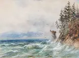 Walter James Baber, Untitled - Siwash Rock, B.C., watercolour on paper
