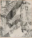 Leonard Beaumont, Untitled - Preparing for the Climb #25/100, etching on paper