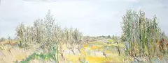 Hendrik Bres, South of Pebble Creek, Edmonton, 1981, acrylic on canvas