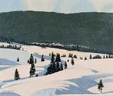 Leyda Campbell, An Okanagan Winter Day, 1975, oil on canvas