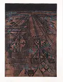 John Kenneth Esler, Night Flight #Sample Proof, 1976, colour etching on paper