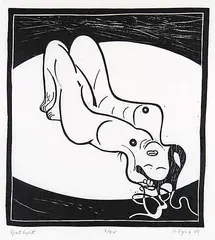Ivan Eyre, Spot Light #3/25, 1969, wood block on paper