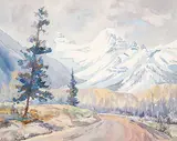 Reginald Llewellyn Harvey, Untitled - Road to the Mountains