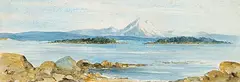Margaret Kitto, Untitled - Mount Baker, watercolour on paper