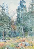 Ethel Armine Leather, Untitled - Glacier, BC, 1912, watercolour on paper